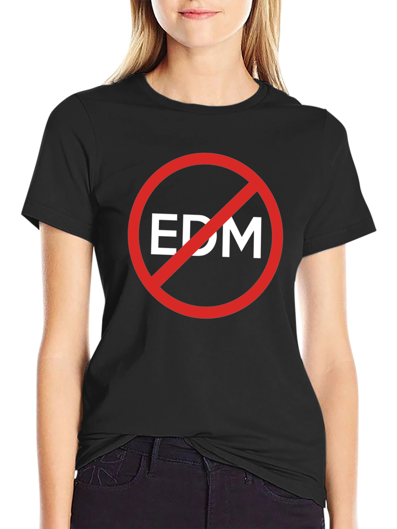Anti-EDM Graphic T-Shirt - Bold Statement Tee
