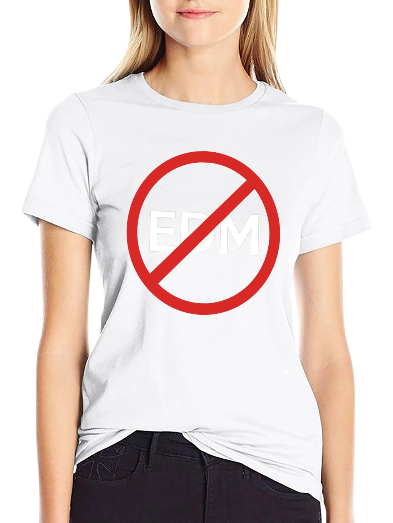 Anti-EDM Graphic T-Shirt - Bold Statement Tee