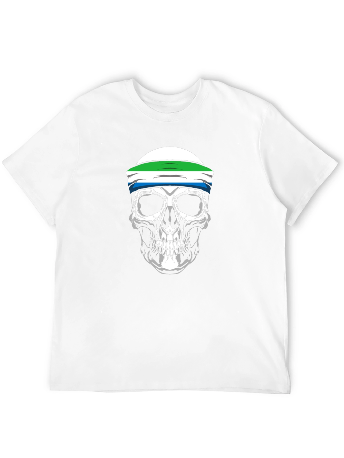 Sierra Leone Flag Skull T-Shirt