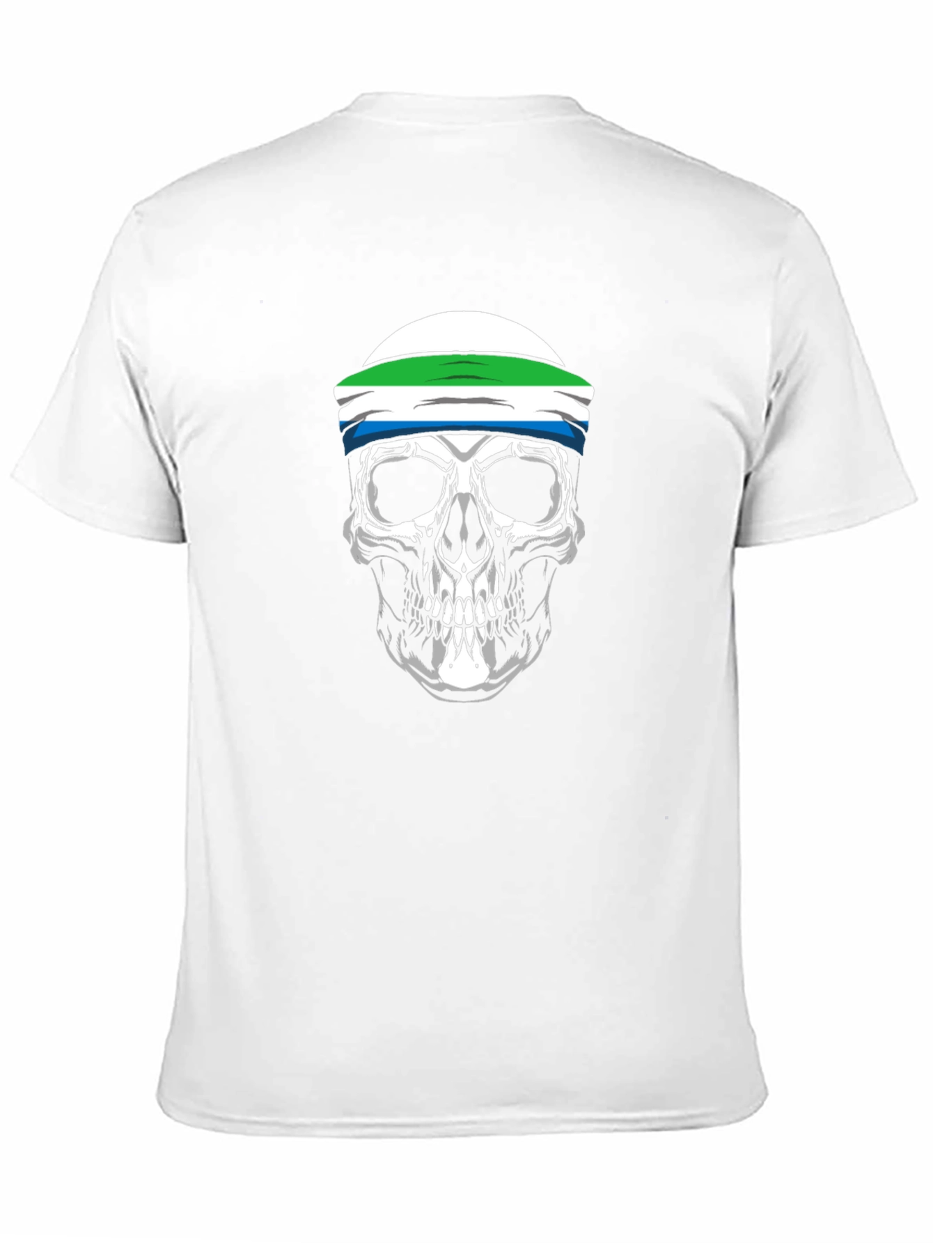 Sierra Leone Flag Skull T-Shirt