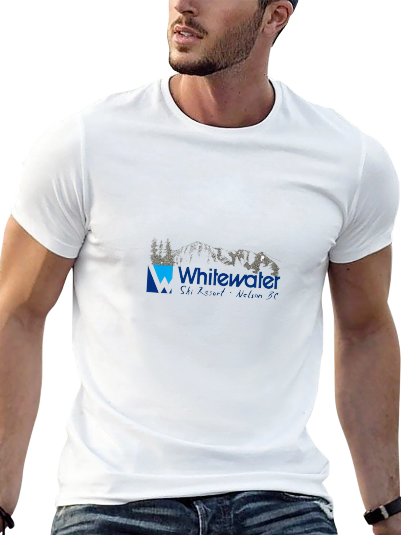Whitewater Ski Resort Black T-Shirt