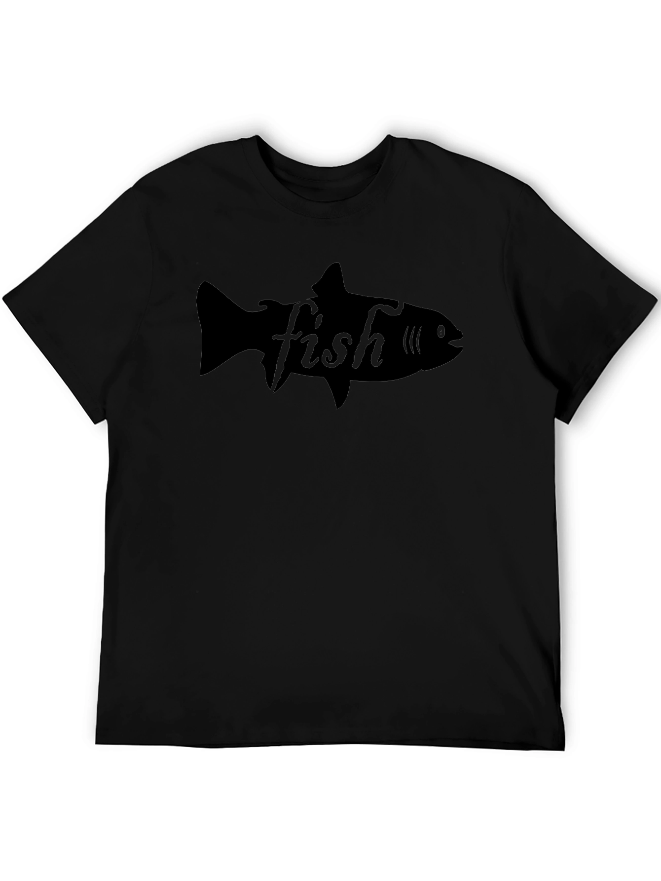 Black Fish Graphic Tee - Unique Design