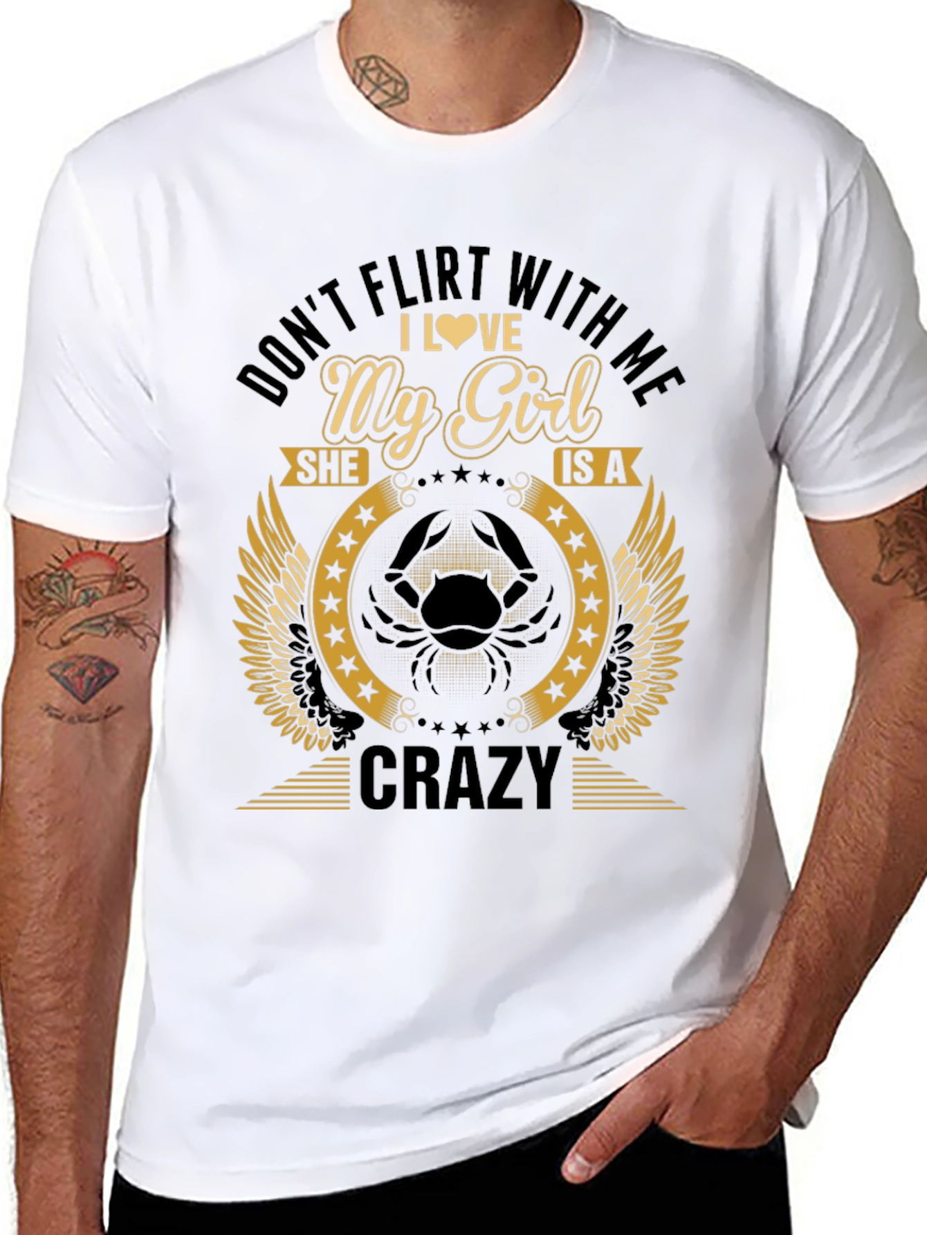 Dont Flirt With Me Crazy Girl T-Shirt