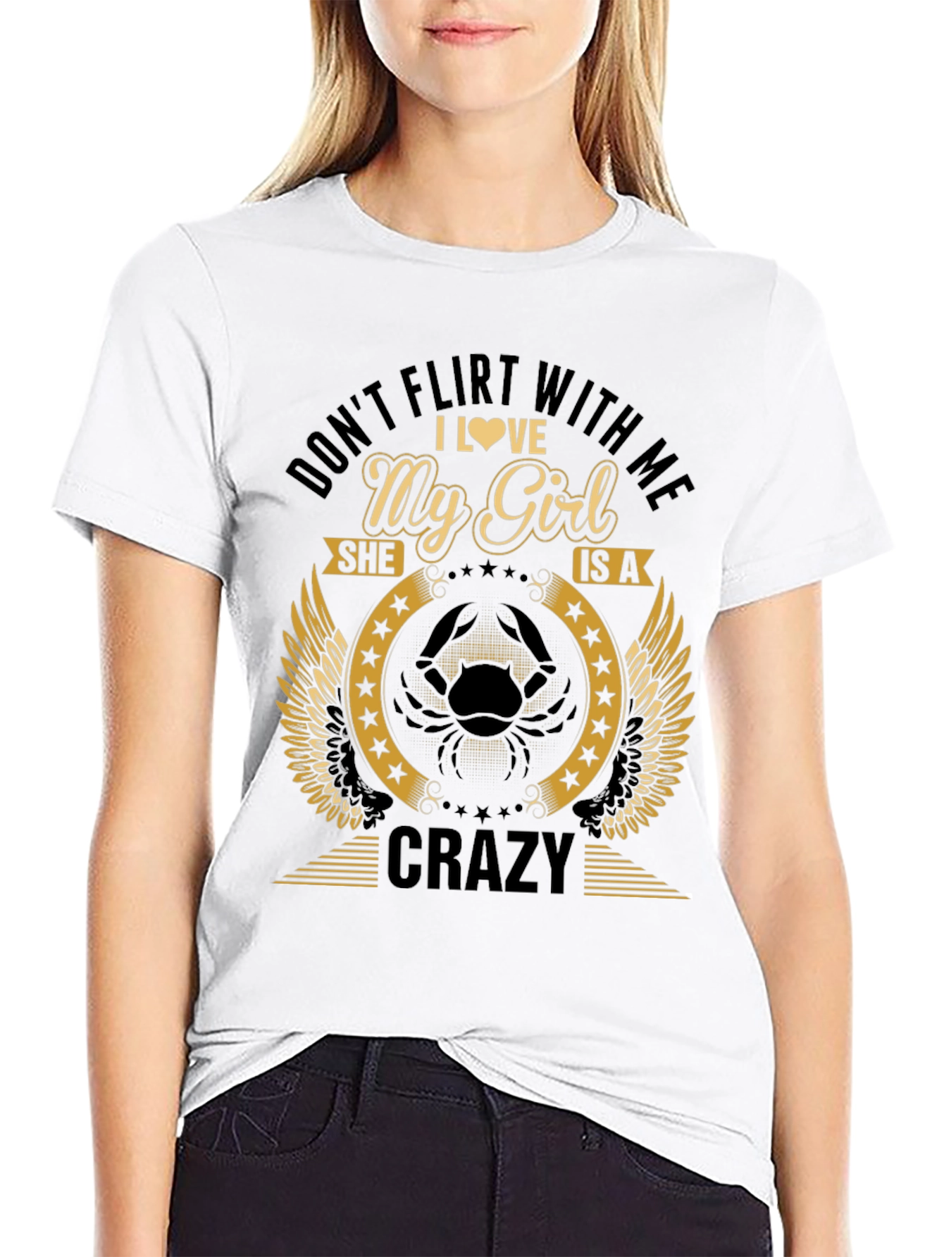Dont Flirt With Me Crazy Girl T-Shirt