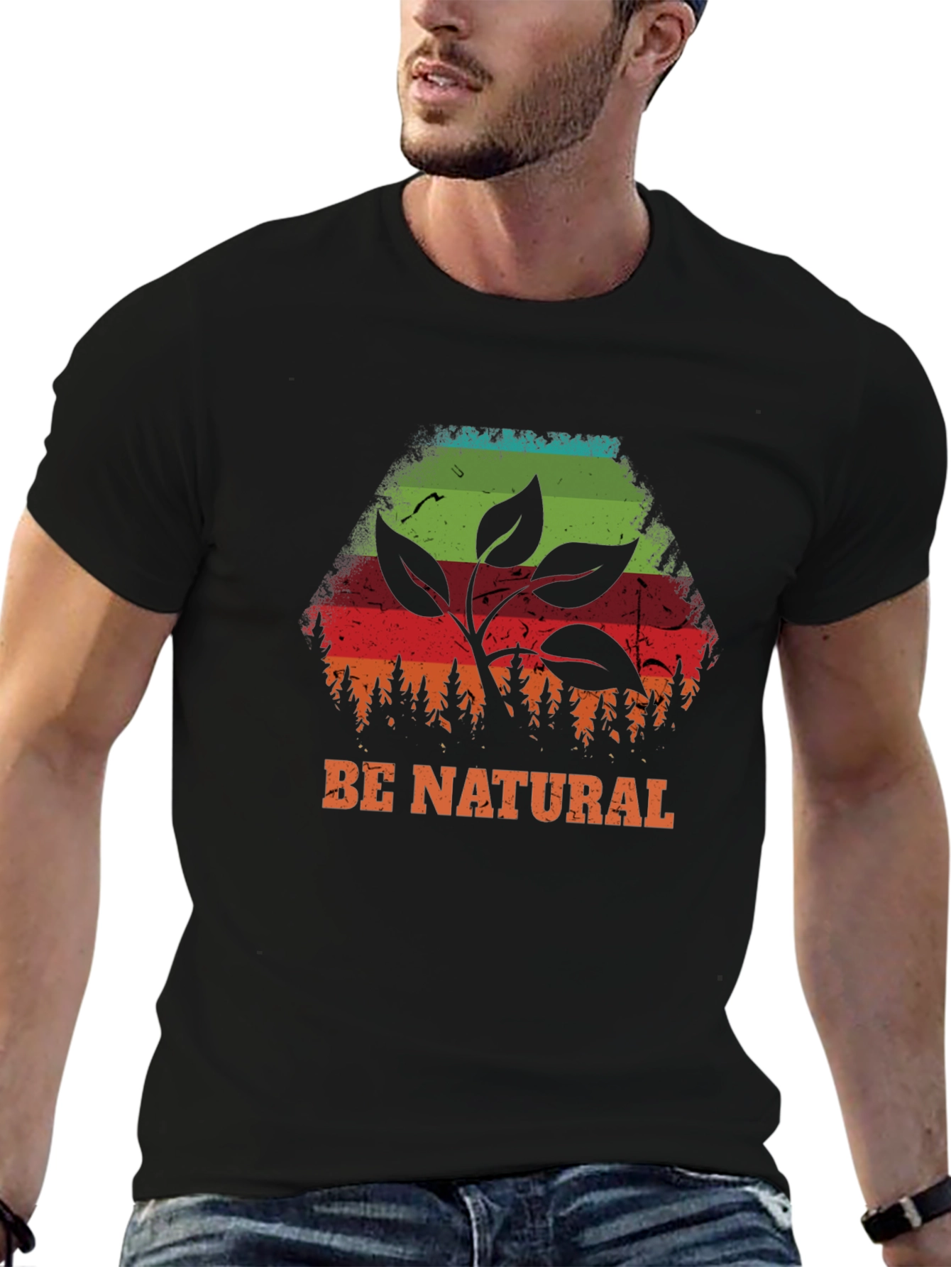 Be Natural Graphic Tee - Eco-Friendly Fashion