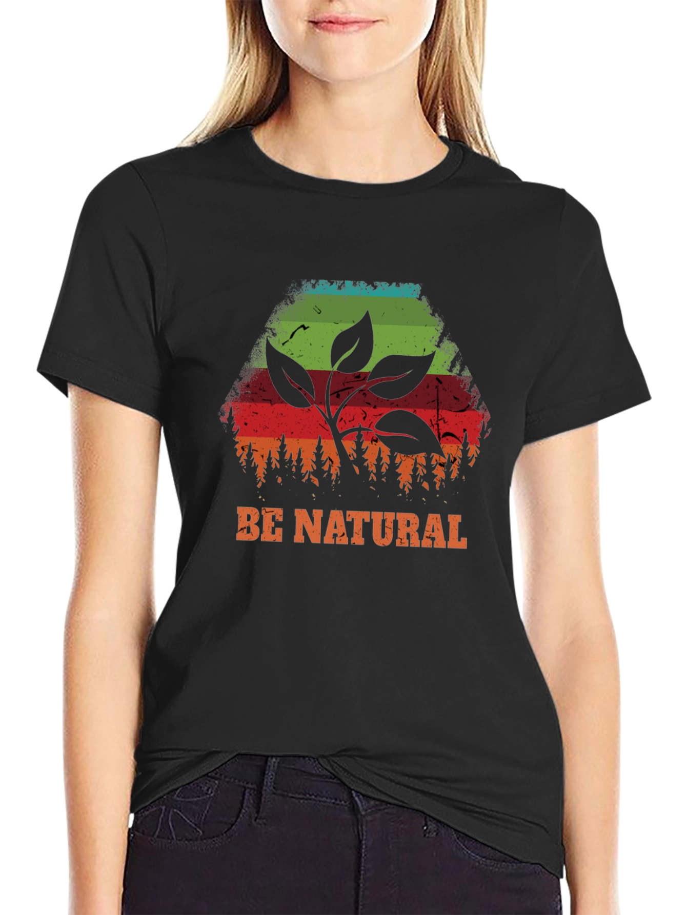 Be Natural Graphic Tee - Eco-Friendly Fashion