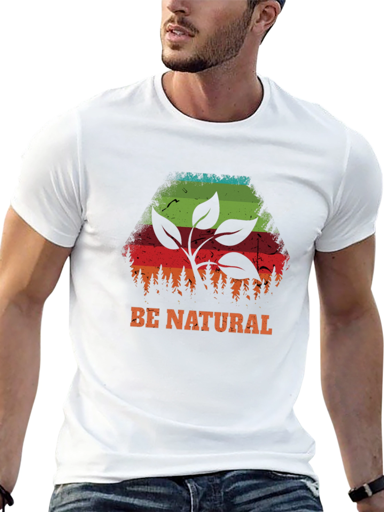 Be Natural Graphic Tee - Eco-Friendly Fashion