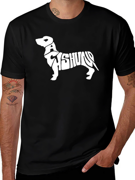 Dachshund Dog Breed Graphic Tee - Black