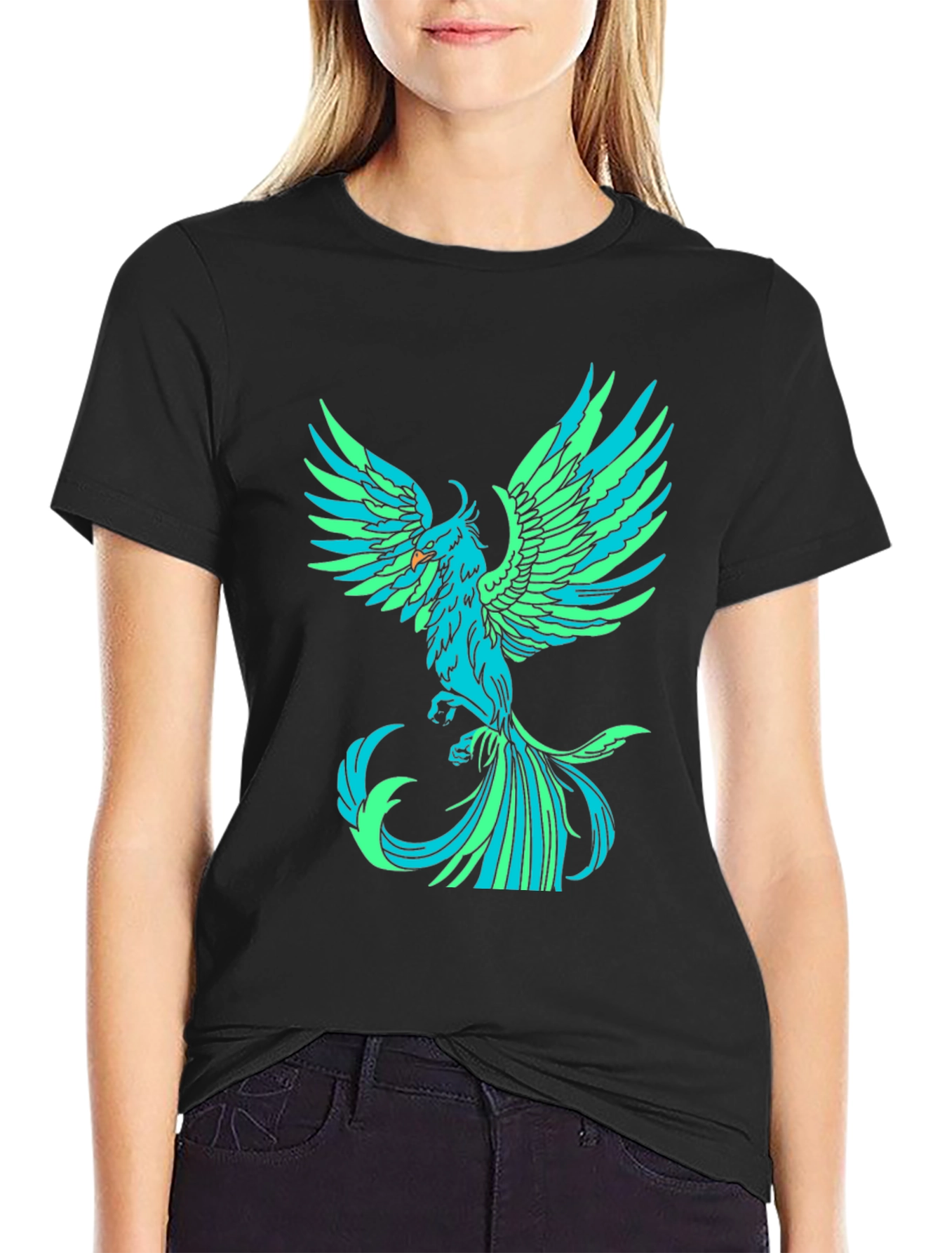 Phoenix Graphic Black T-Shirt