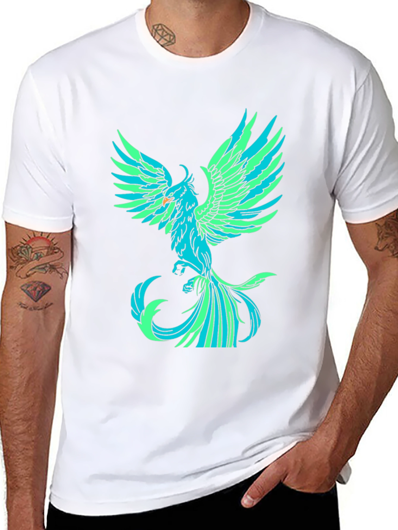Phoenix Graphic Black T-Shirt