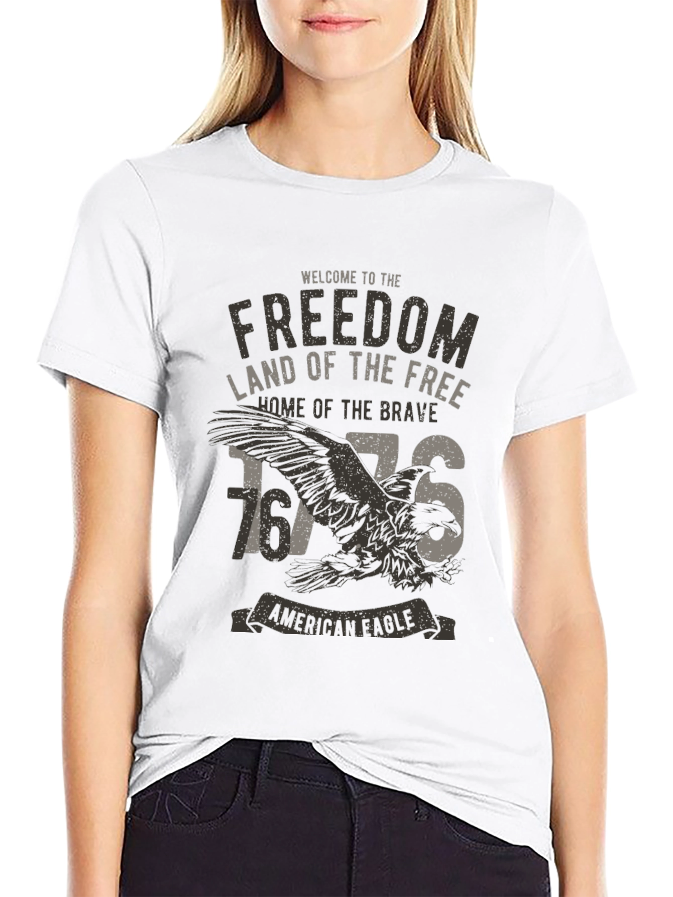 Freedom American Eagle Graphic T-Shirt