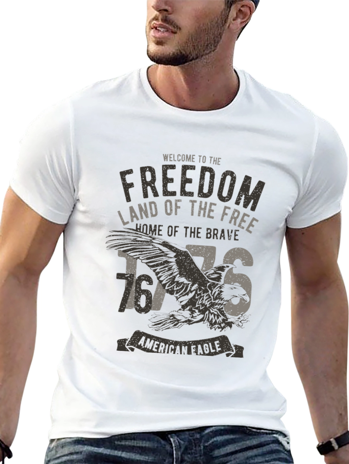 Freedom American Eagle Graphic T-Shirt