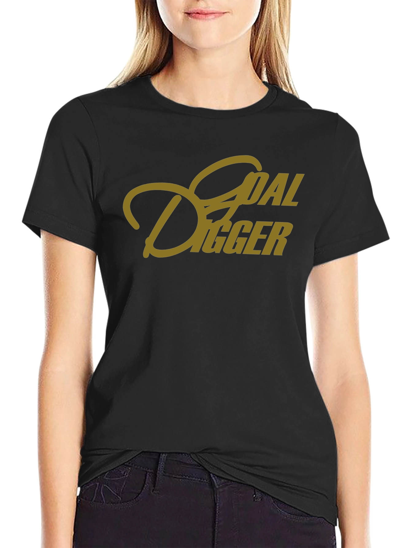 Goal Digger Graphic Tee - Black T-Shirt