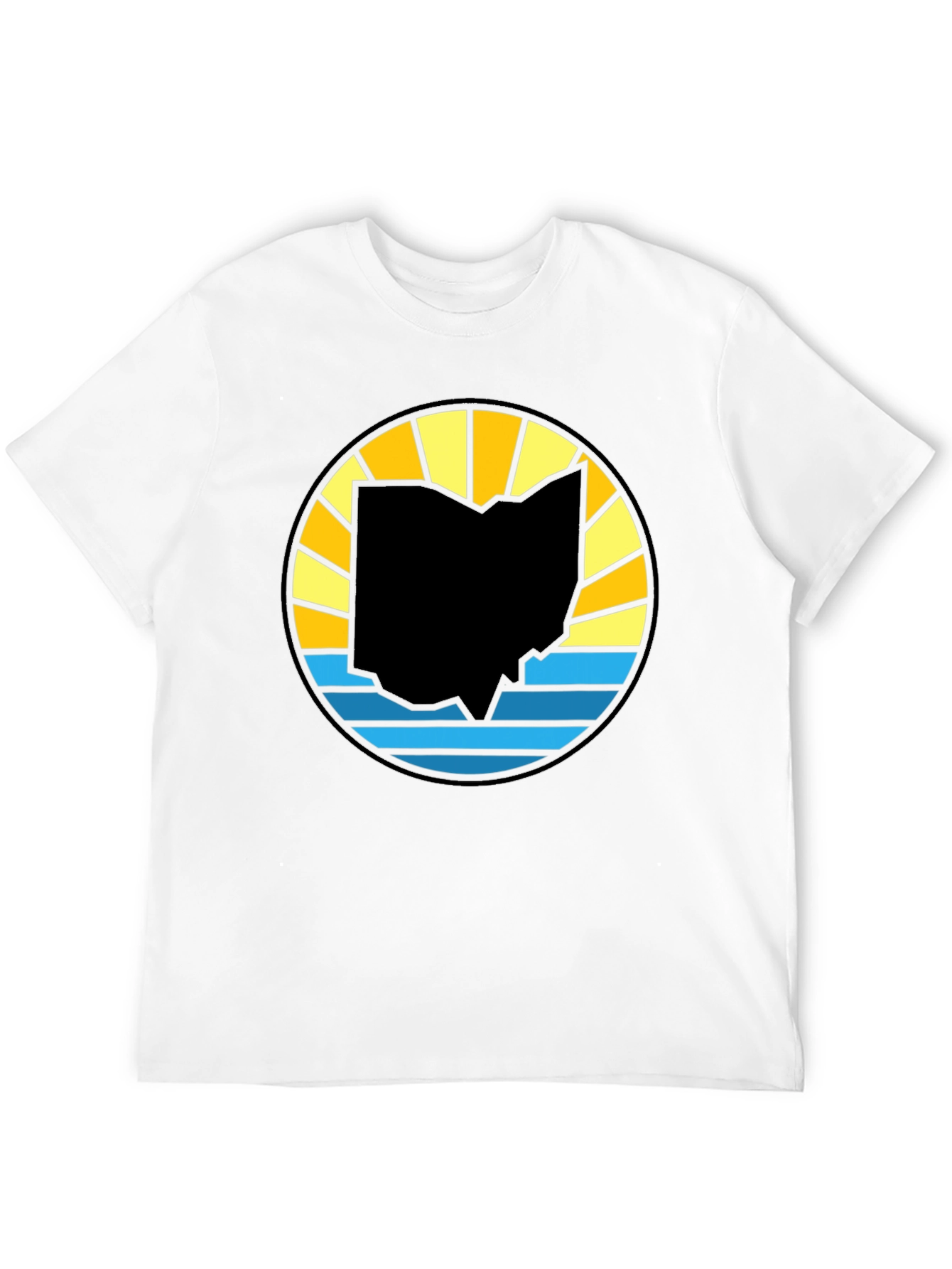 Ohio State Silhouette Sunset Graphic Tee