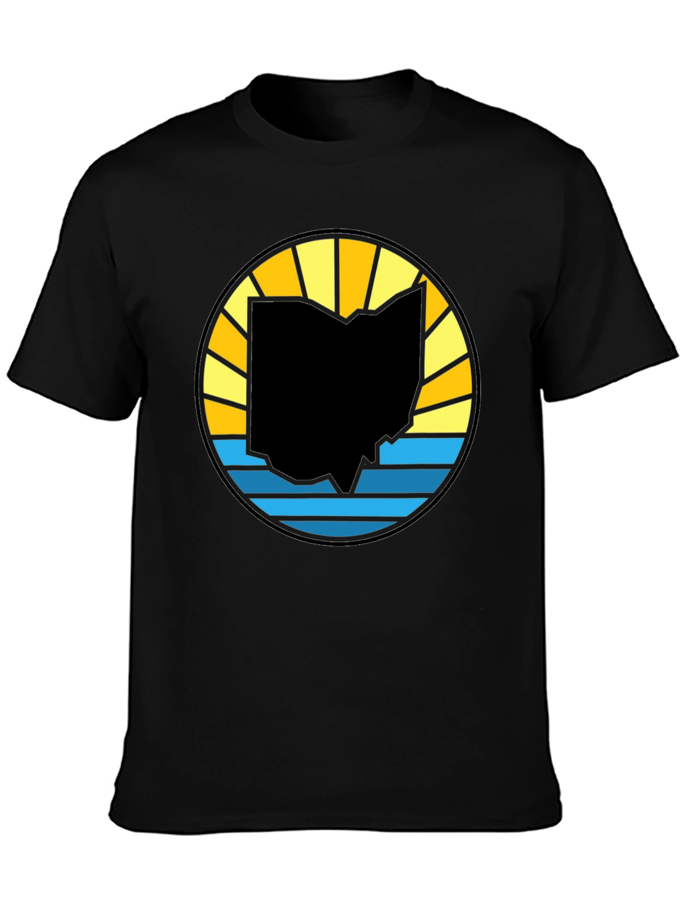 Ohio State Silhouette Sunset Graphic Tee