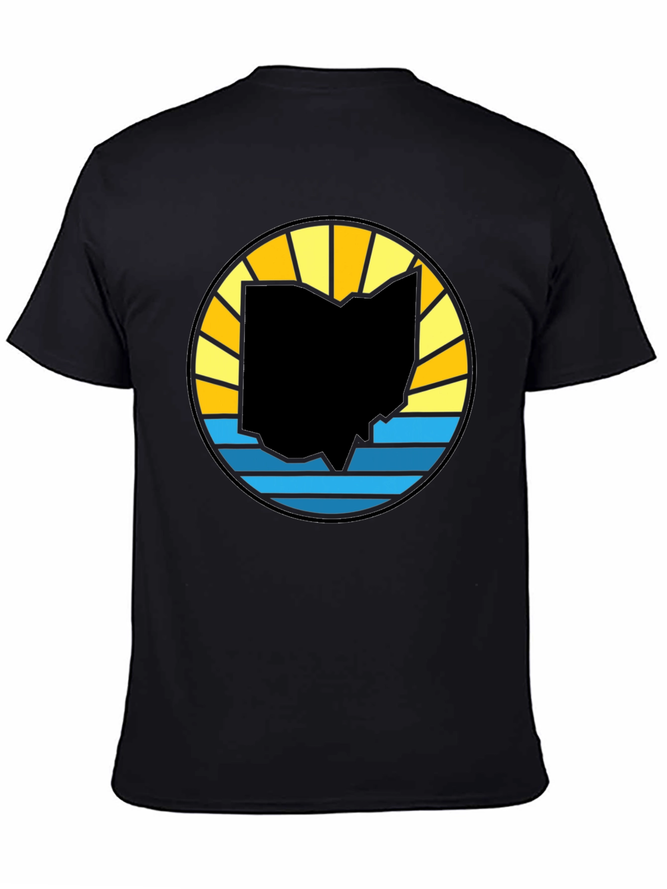 Ohio State Silhouette Sunset Graphic Tee