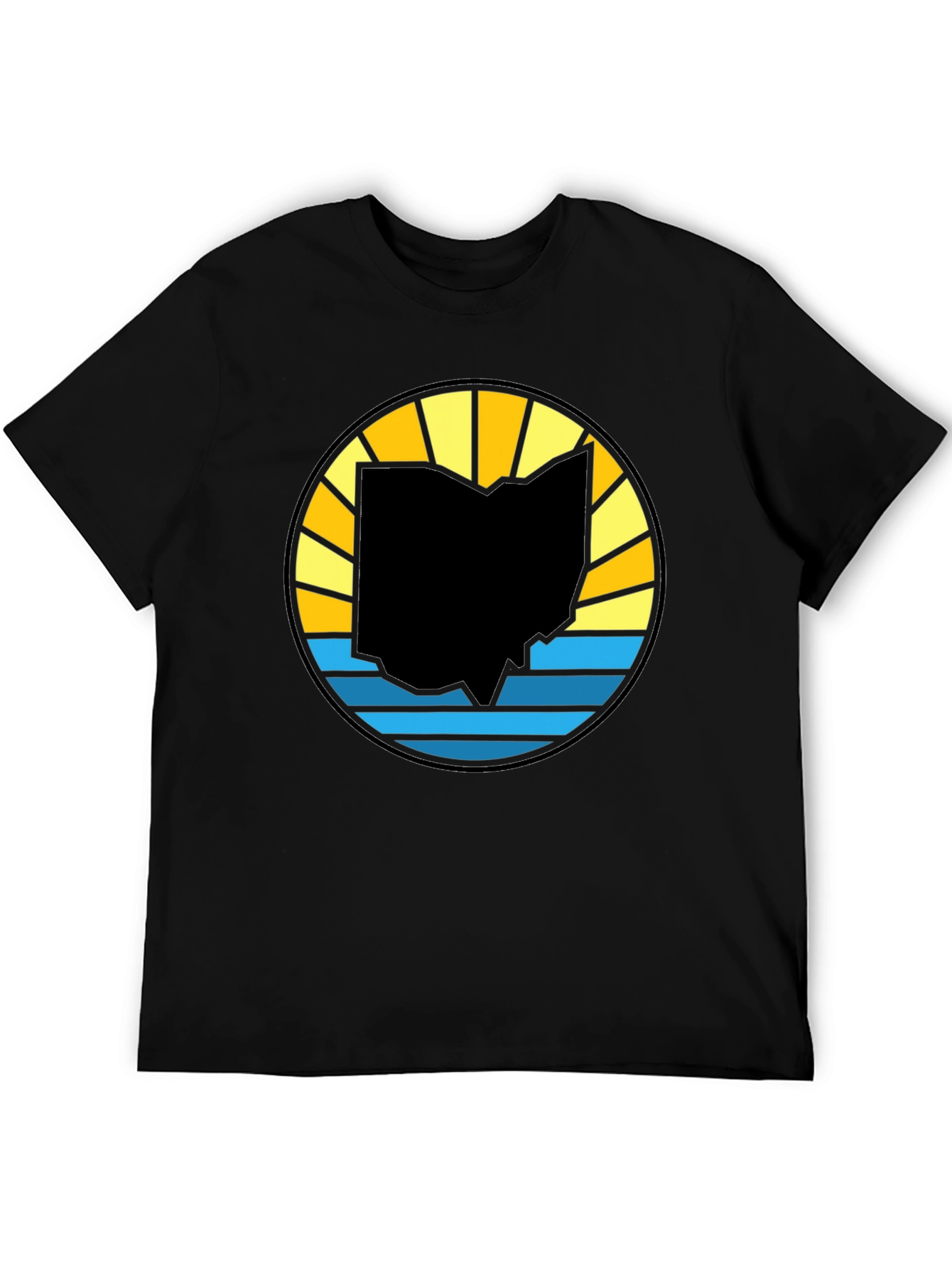 Ohio State Silhouette Sunset Graphic Tee