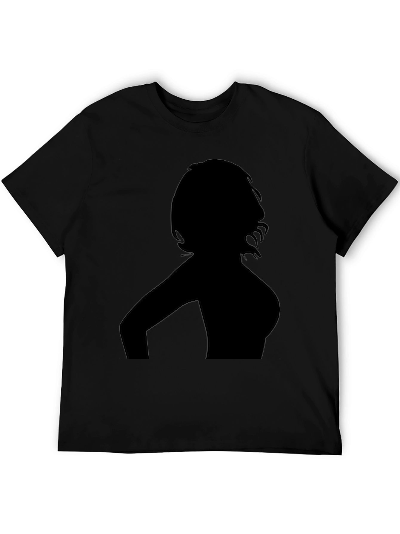 Silhouette Graphic Tee - Black Cotton Blend