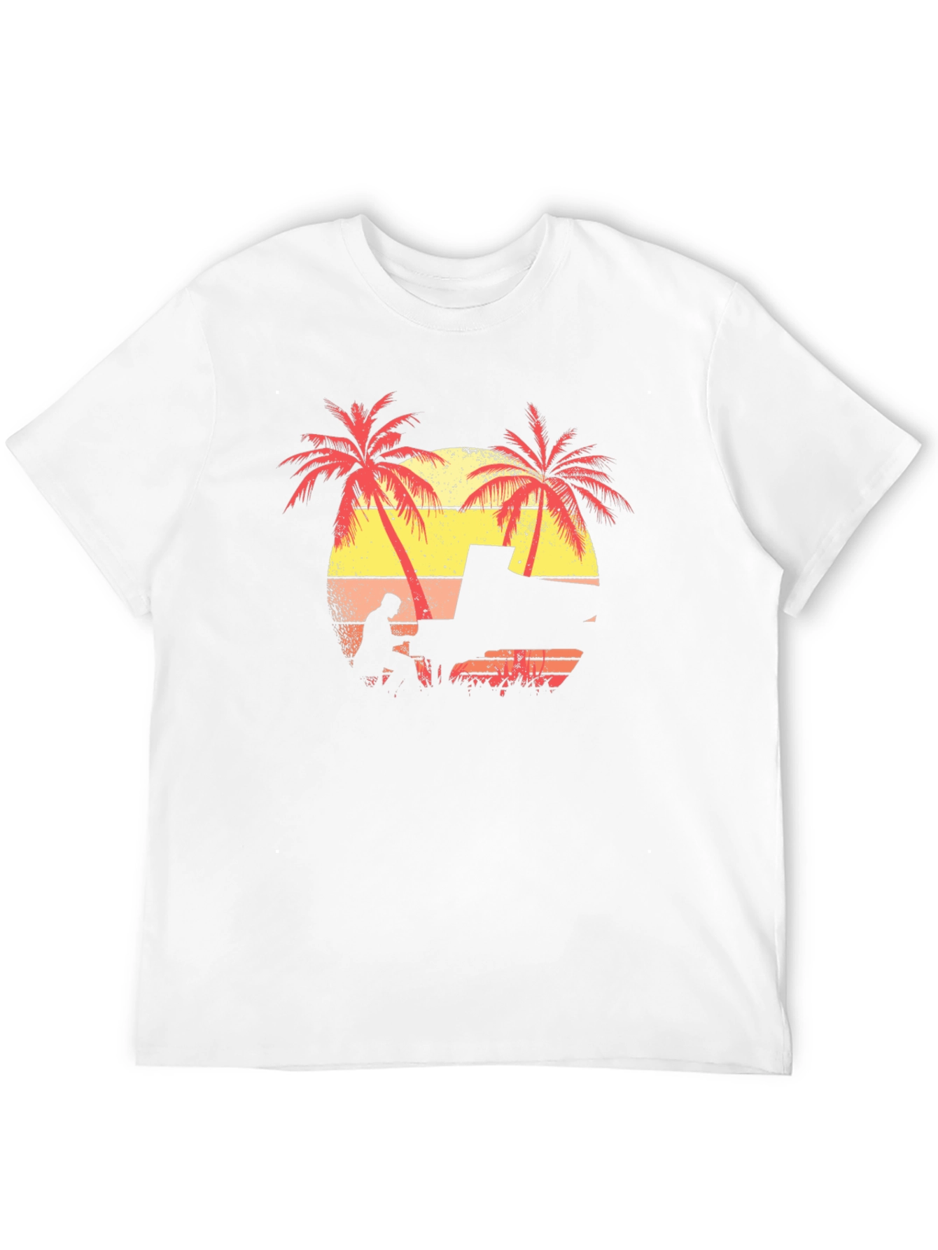Sunset Piano Player T-Shirt - Tropical Vibes