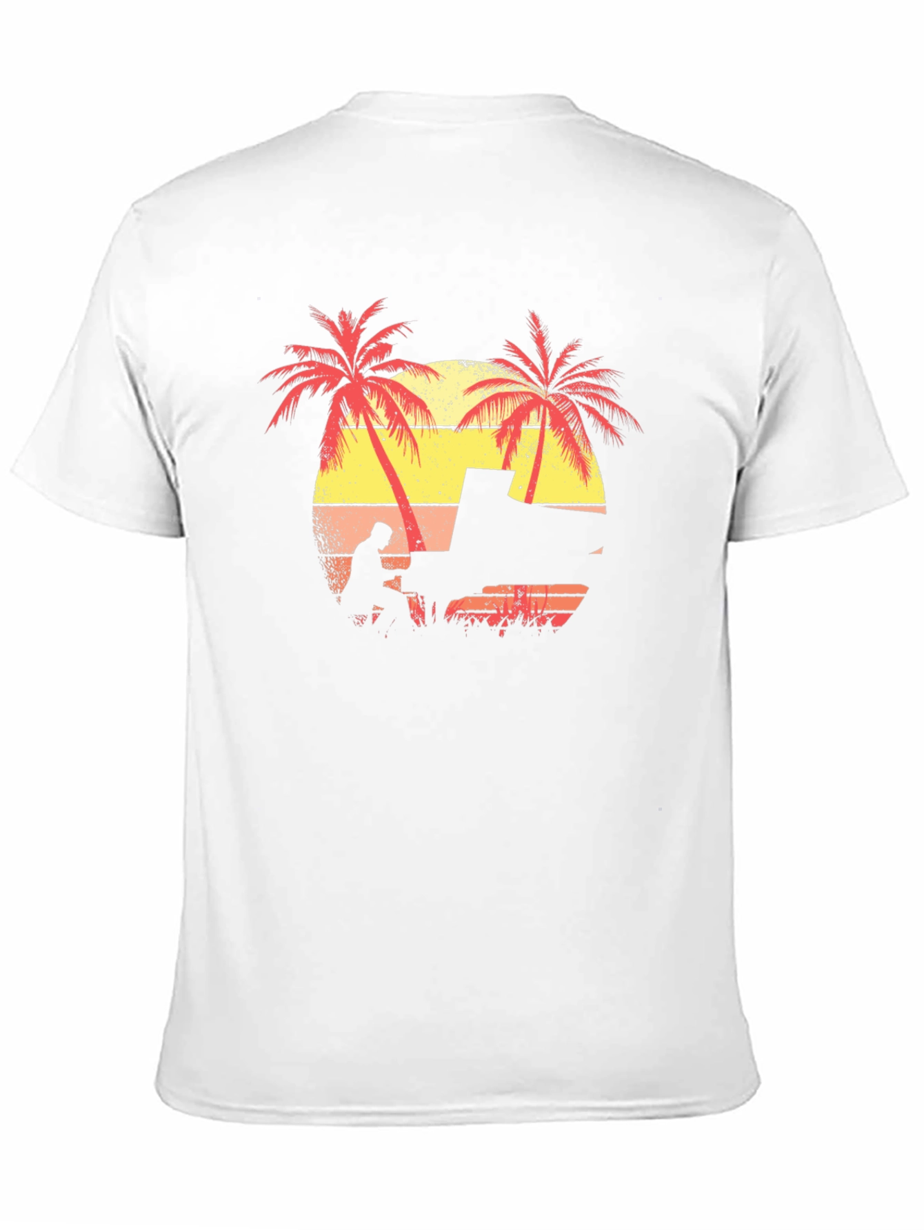 Sunset Piano Player T-Shirt - Tropical Vibes