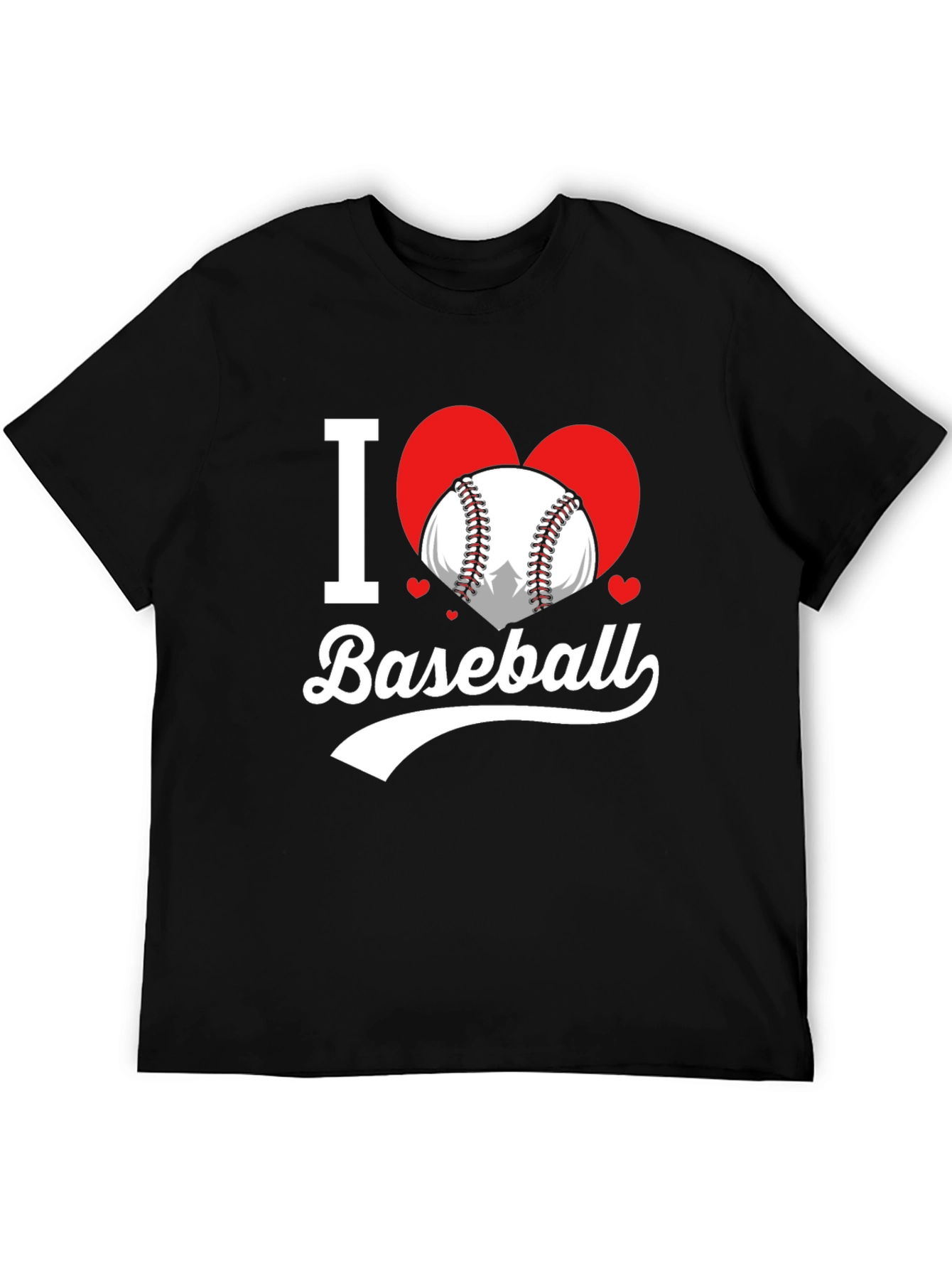 I Love Baseball T-Shirt Heart Graphic Tee