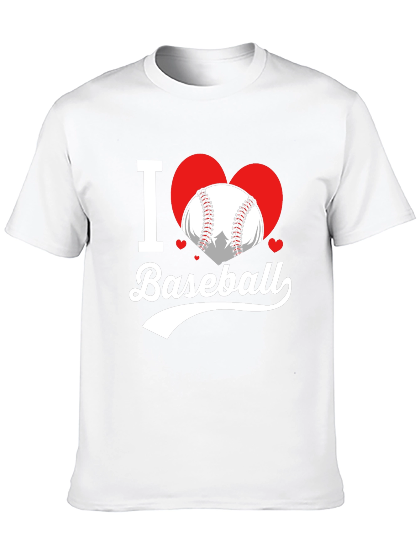 I Love Baseball T-Shirt Heart Graphic Tee