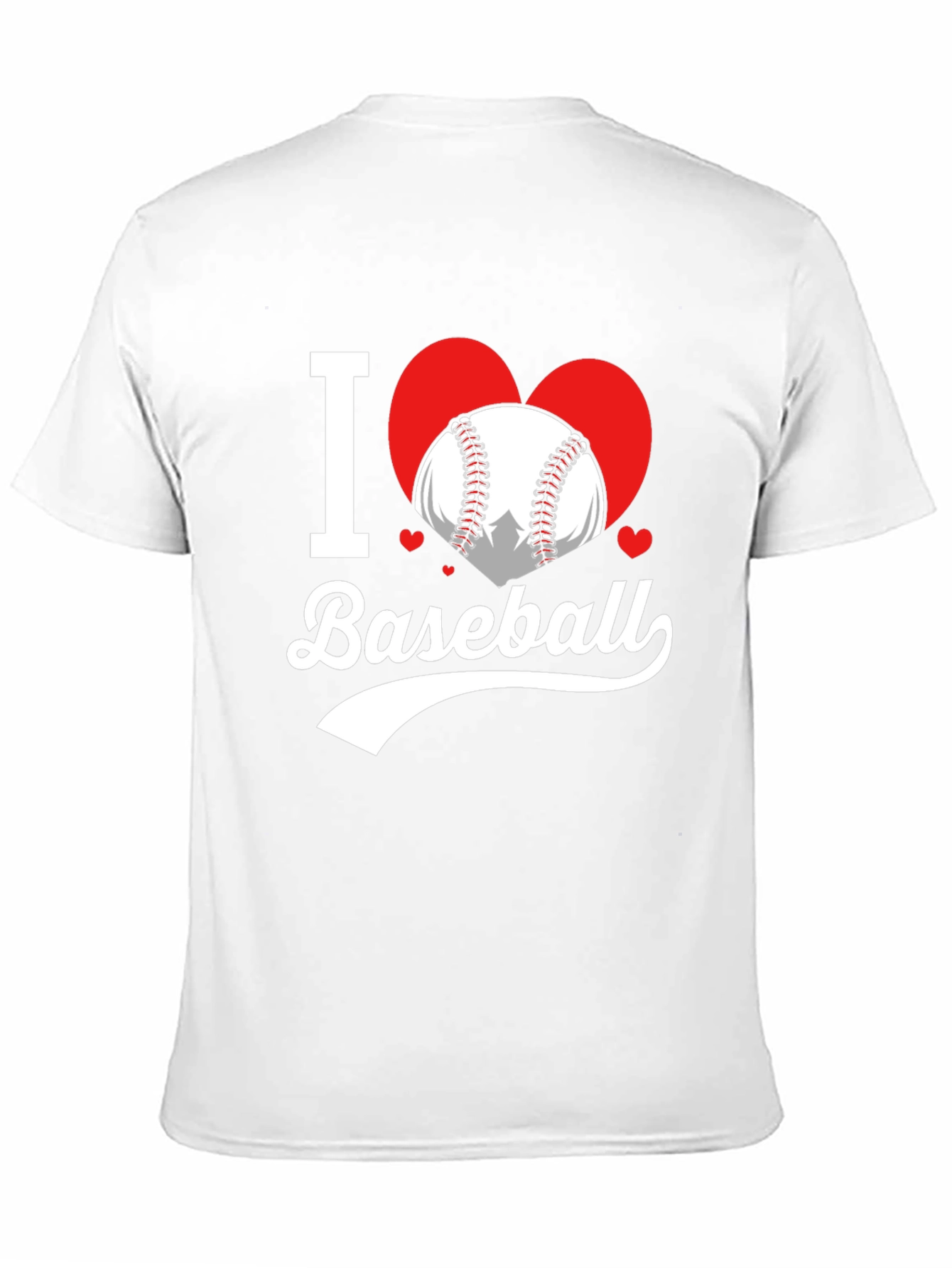 I Love Baseball T-Shirt Heart Graphic Tee