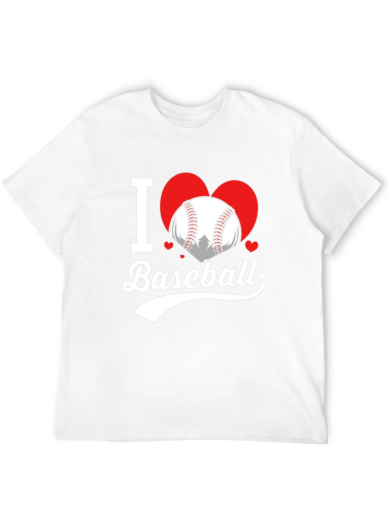 I Love Baseball T-Shirt Heart Graphic Tee