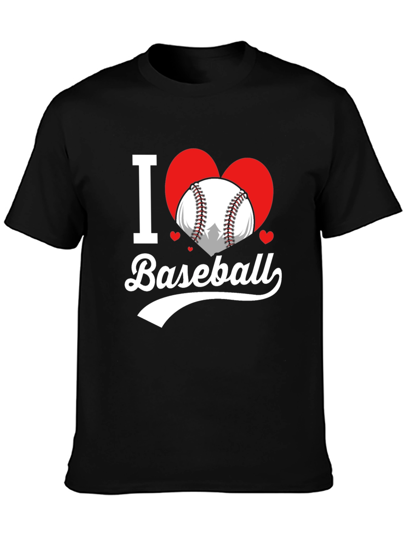 I Love Baseball T-Shirt Heart Graphic Tee