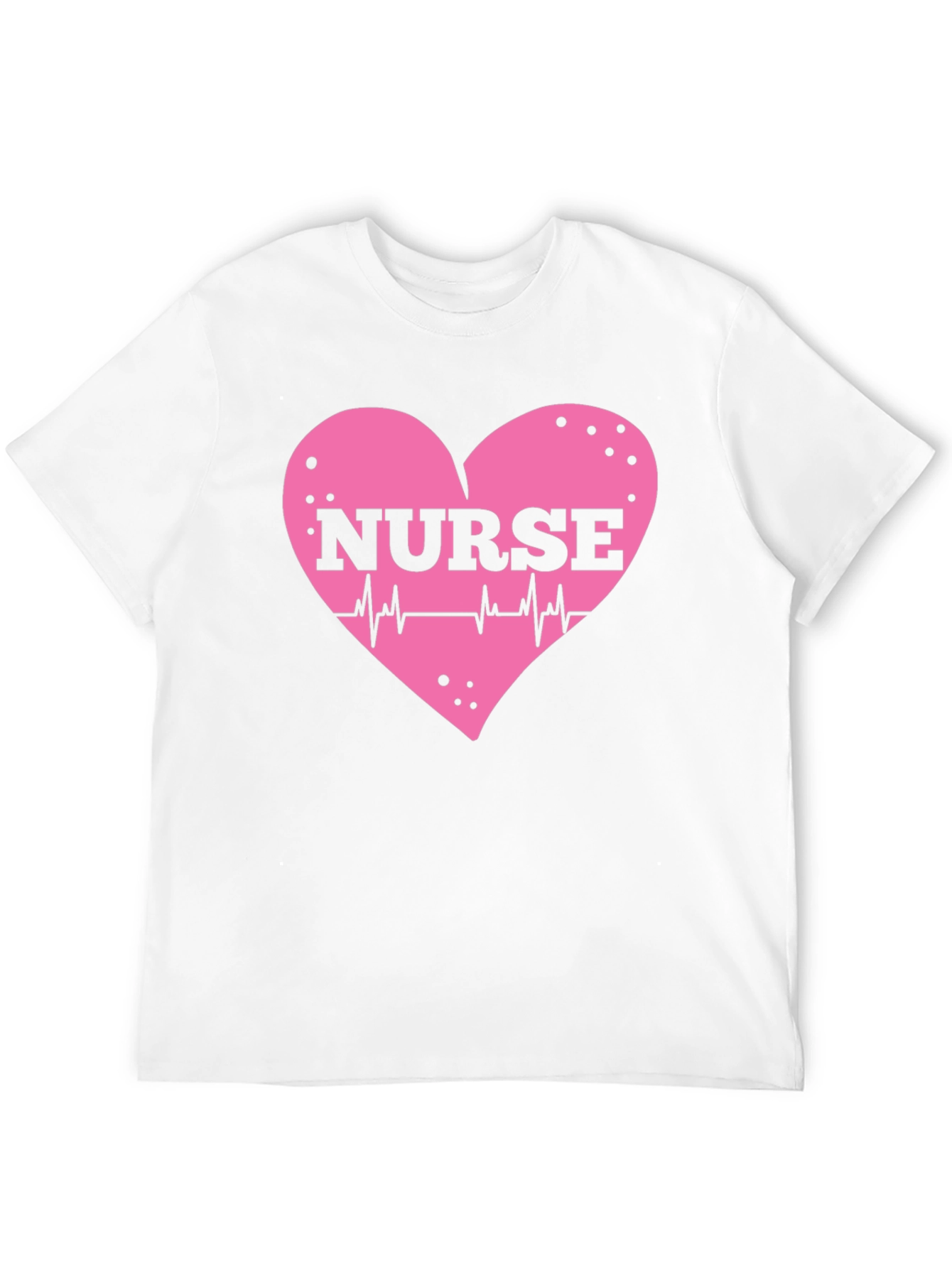 Nurse Heartbeat T-Shirt - Black Cotton Tee
