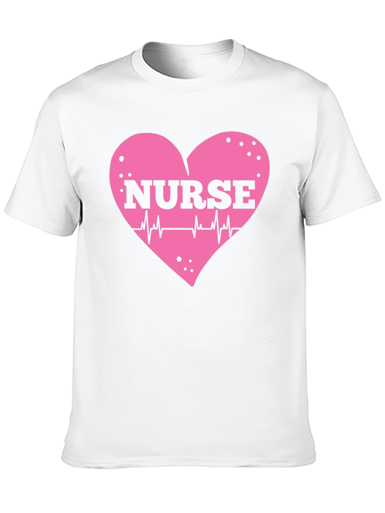 Nurse Heartbeat T-Shirt - Black Cotton Tee