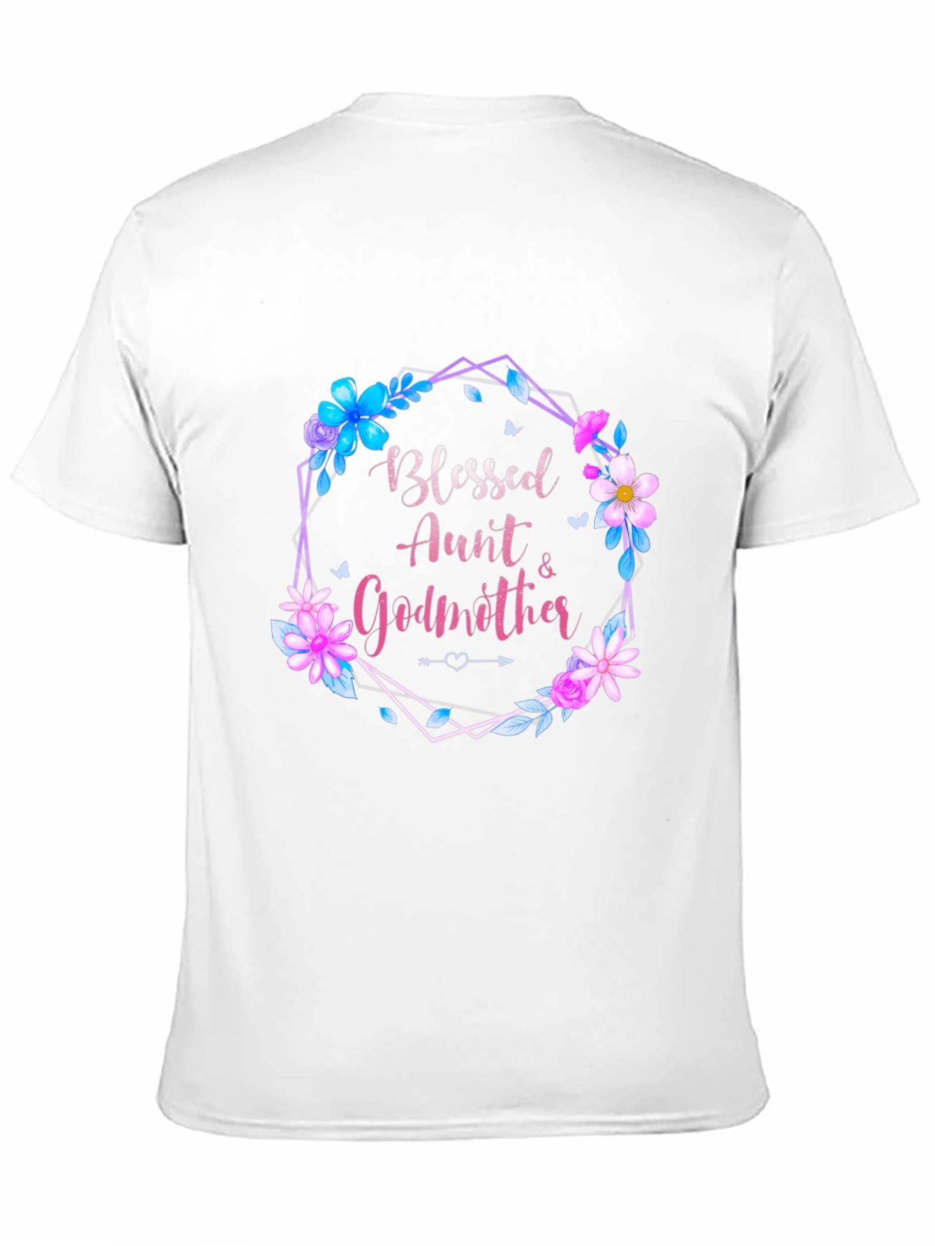 Blessed Aunt & Godmother Floral T-Shirt