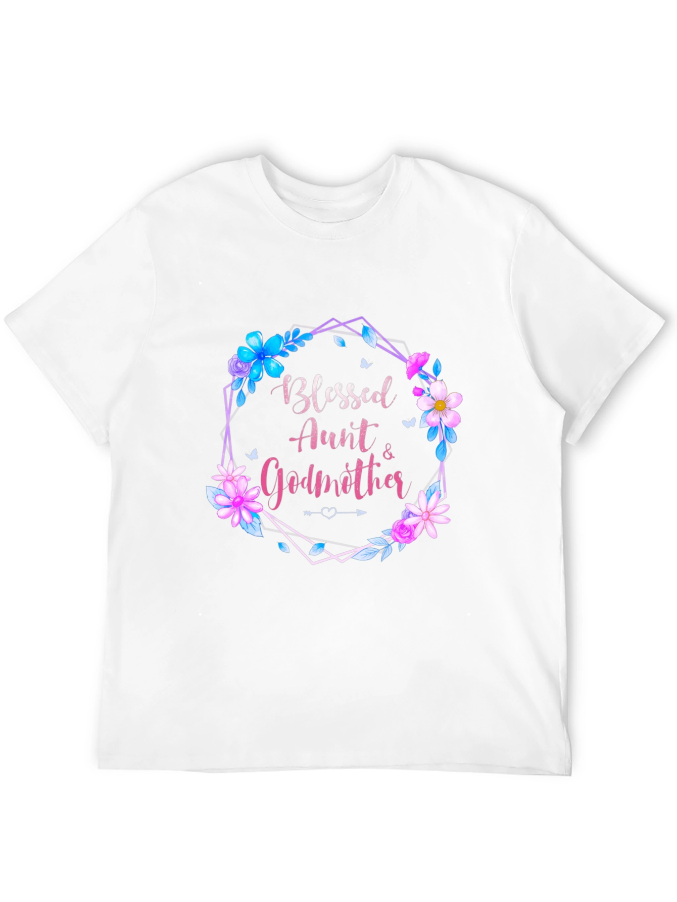 Blessed Aunt & Godmother Floral T-Shirt