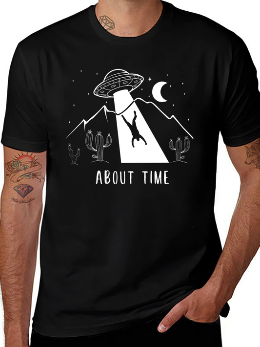 About Time Alien Abduction Graphic T-Shirt