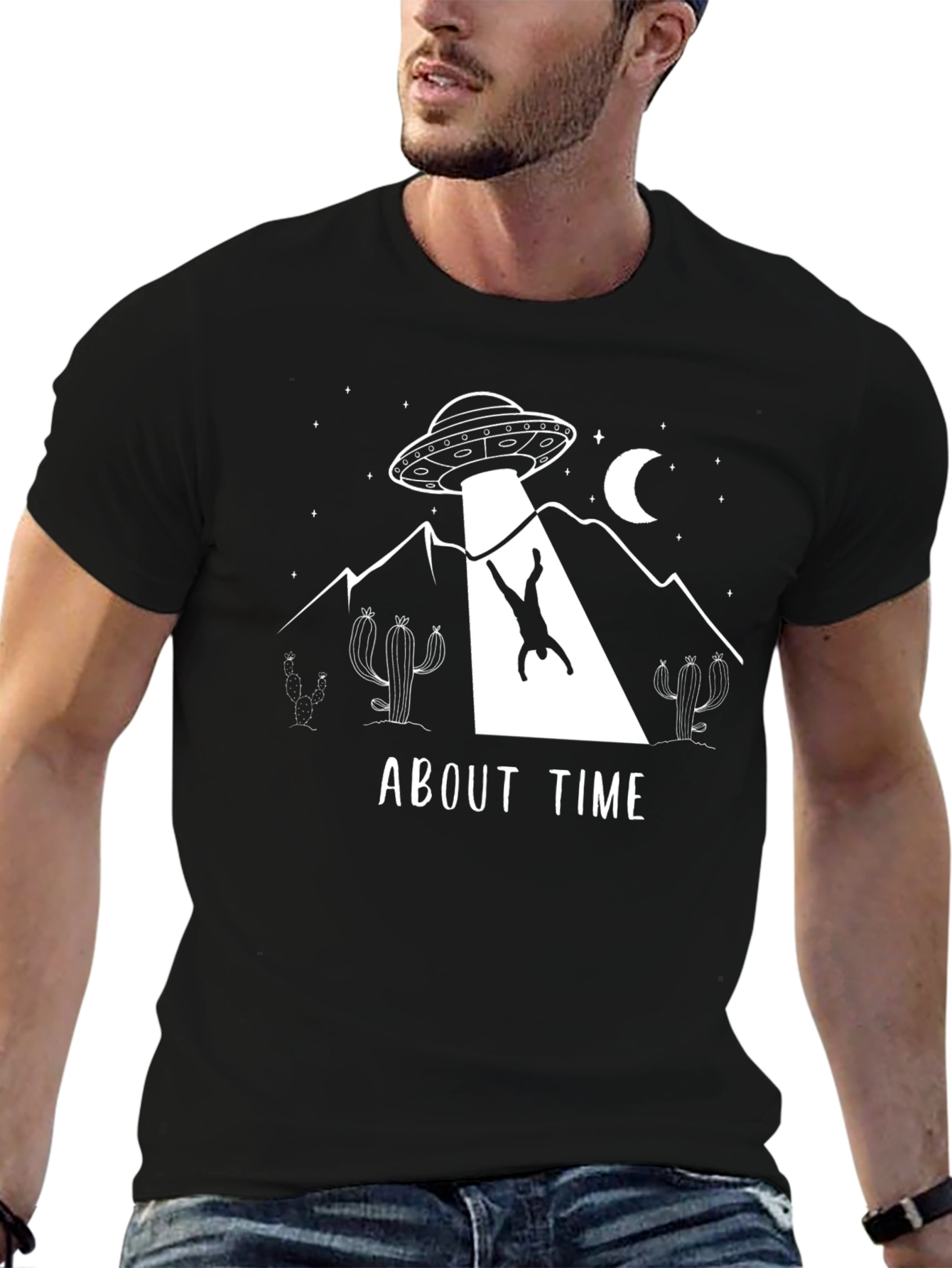 About Time Alien Abduction Graphic T-Shirt