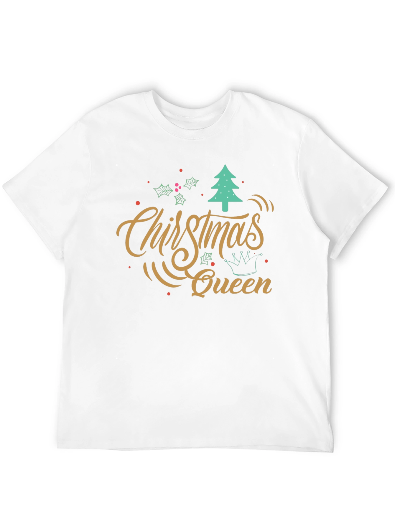 Christmas Queen Black T-Shirt