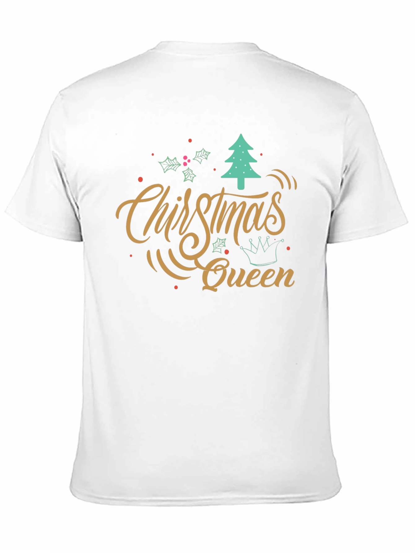 Christmas Queen Black T-Shirt