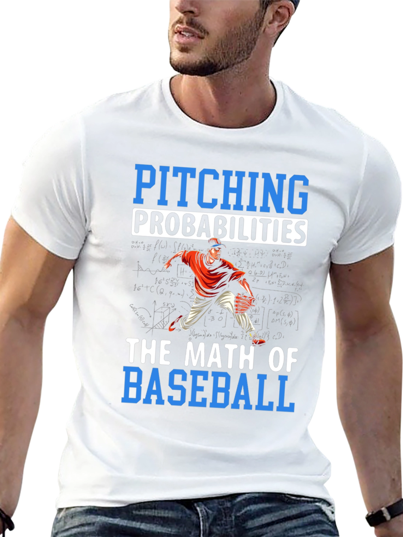 Pitching Probabilities Math of Baseball T-Shirt