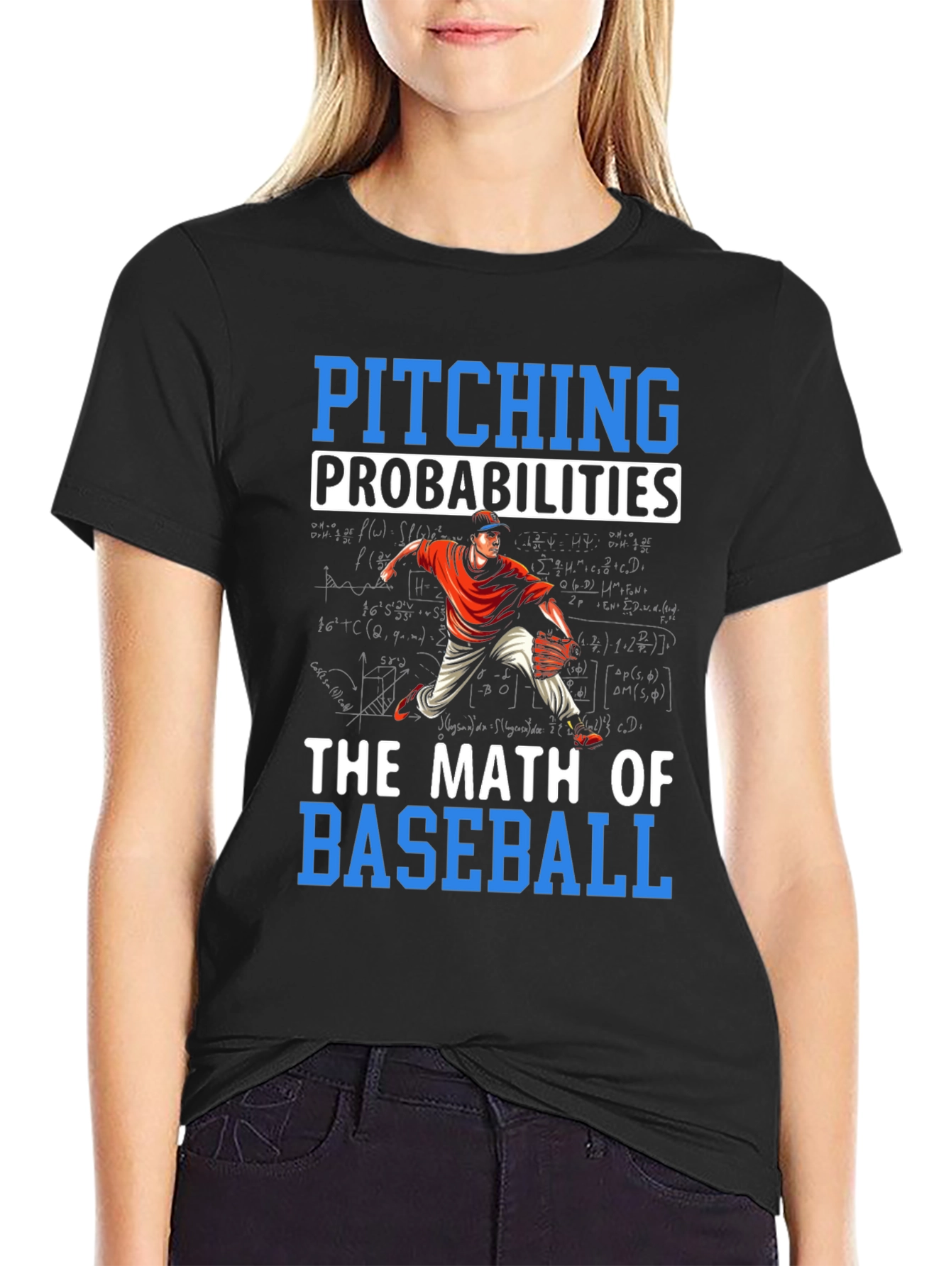 Pitching Probabilities Math of Baseball T-Shirt