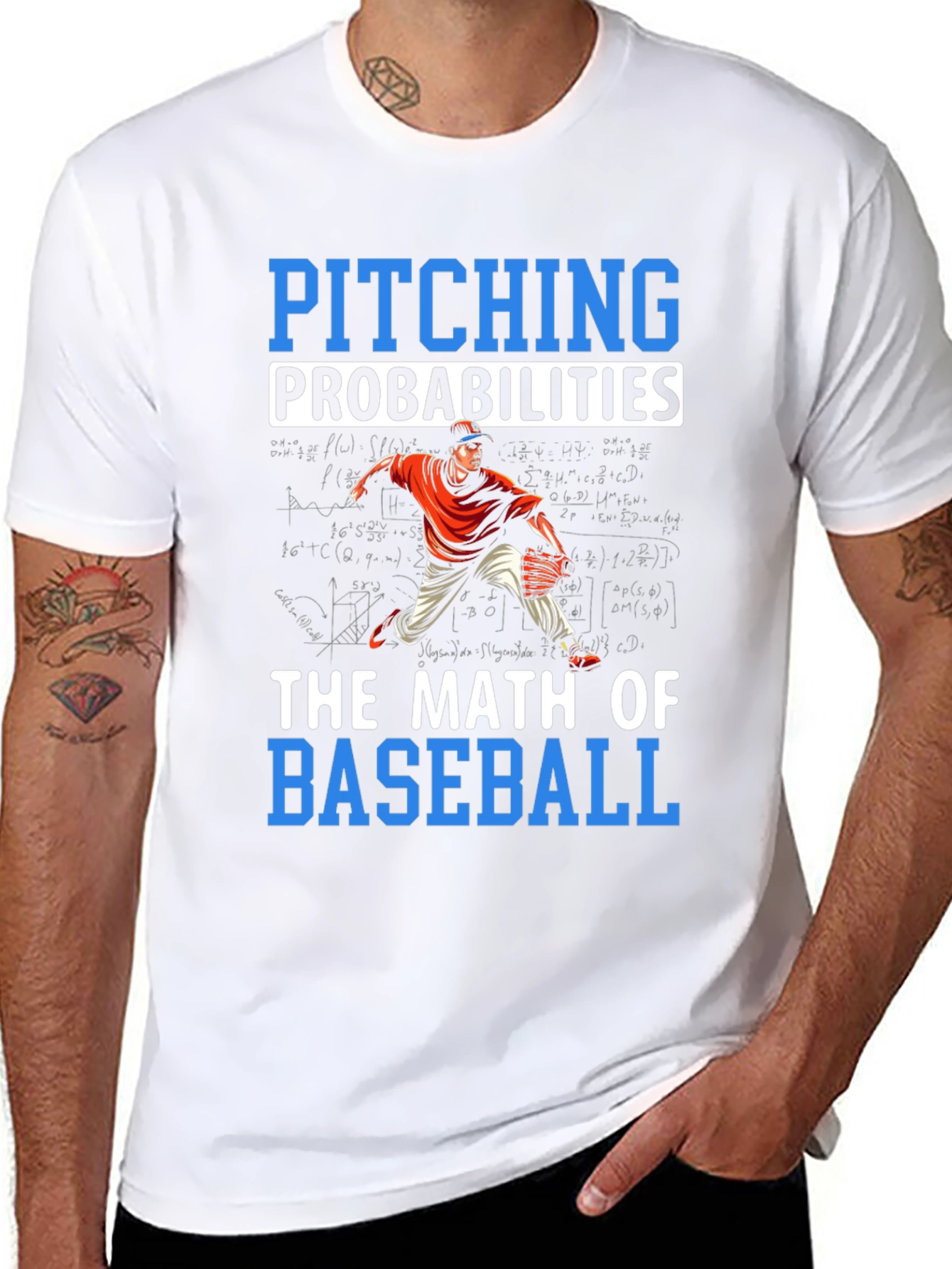 Pitching Probabilities Math of Baseball T-Shirt