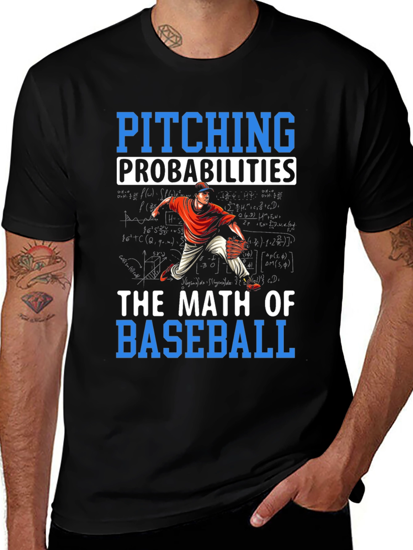 Pitching Probabilities Math of Baseball T-Shirt