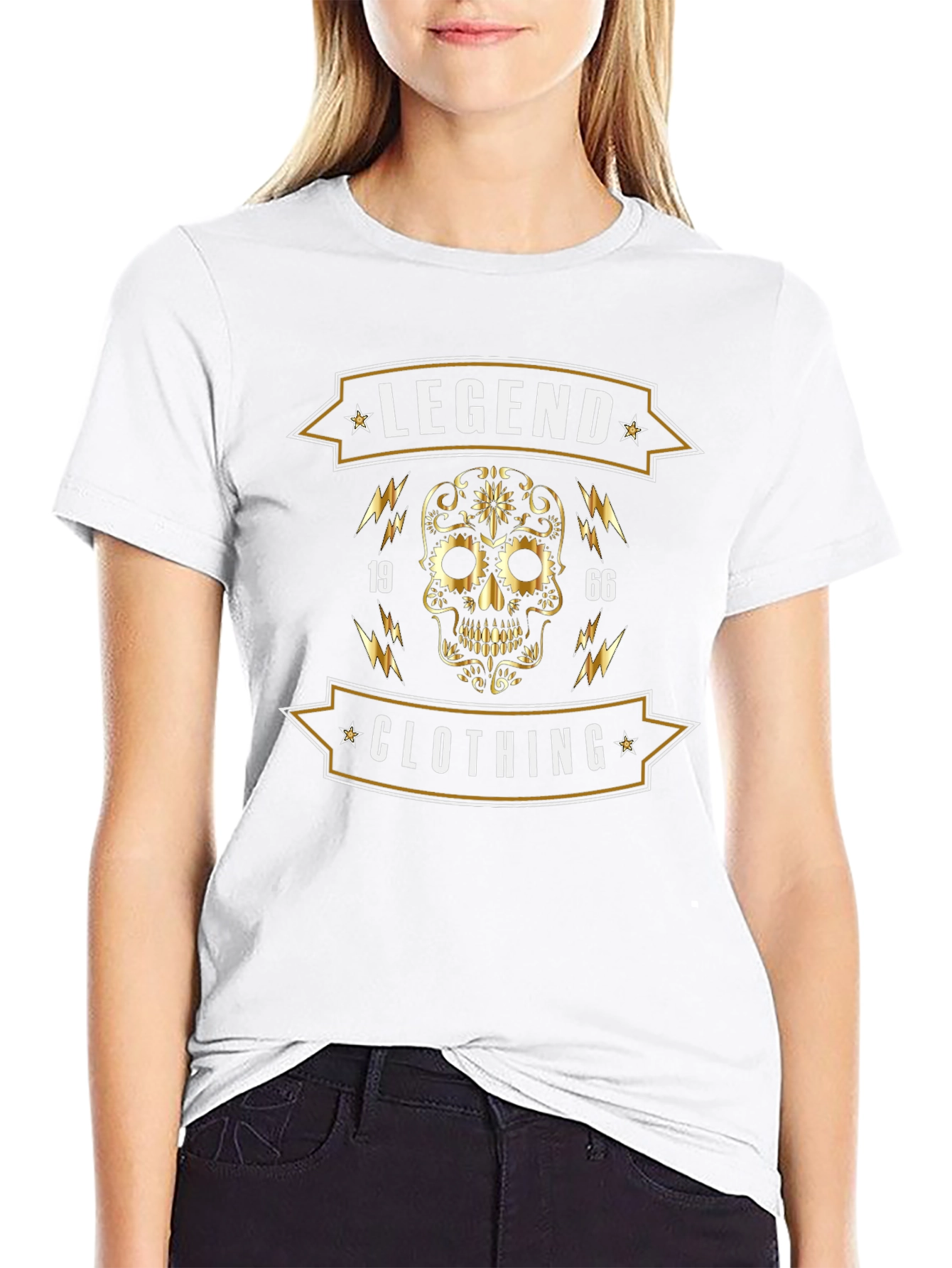 Legend 1966 Clothing Skull Graphic Tee
