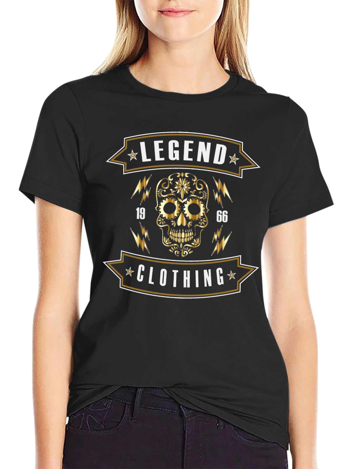 Legend 1966 Clothing Skull Graphic Tee
