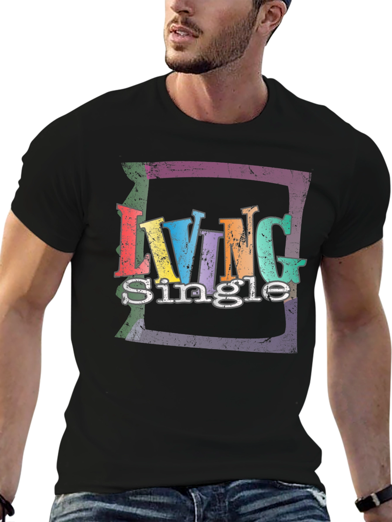 Living Single Black T-Shirt