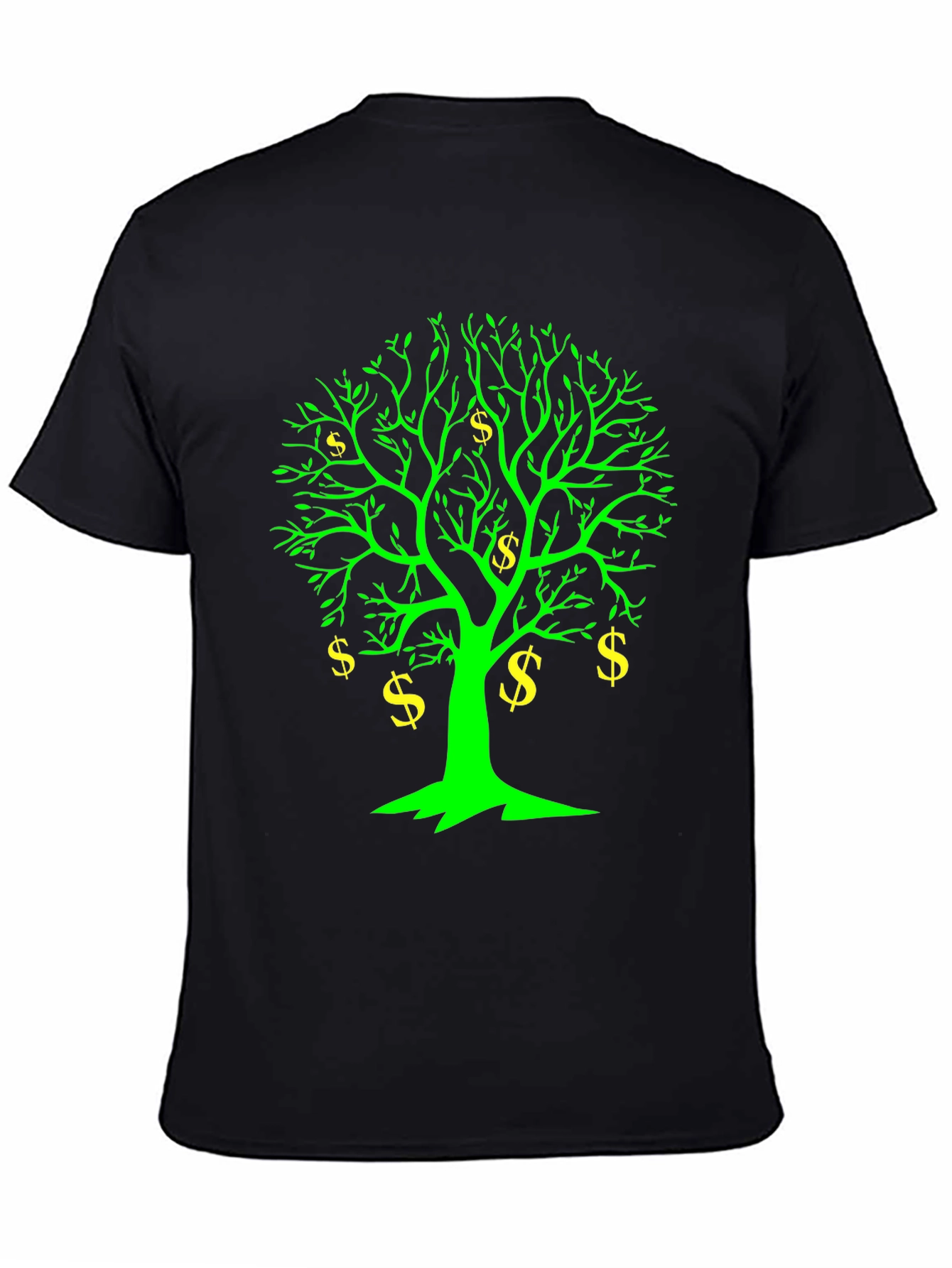 Money Tree Graphic Tee - Black Cotton