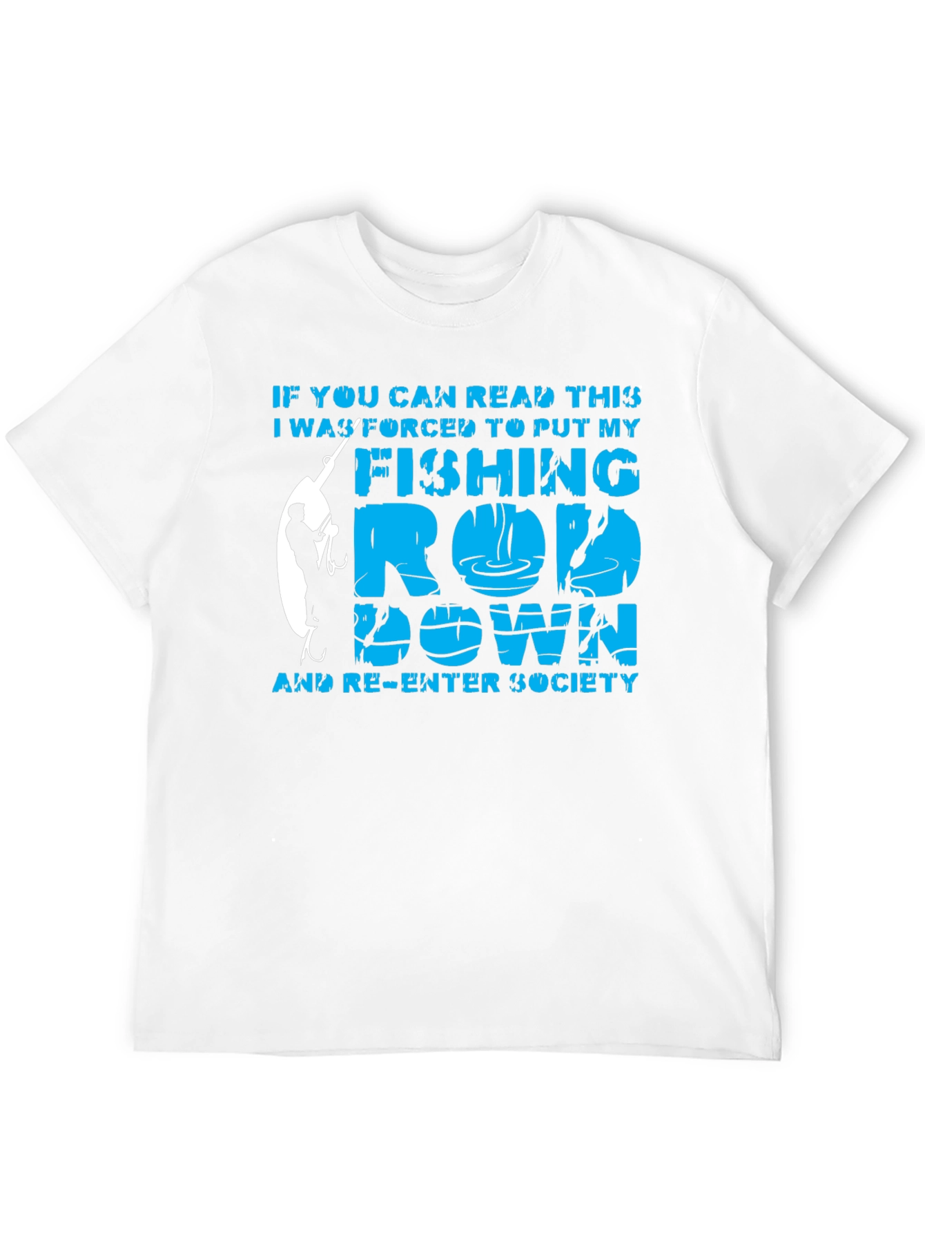 Fishing Rod Graphic T-Shirt - Re-Enter Society