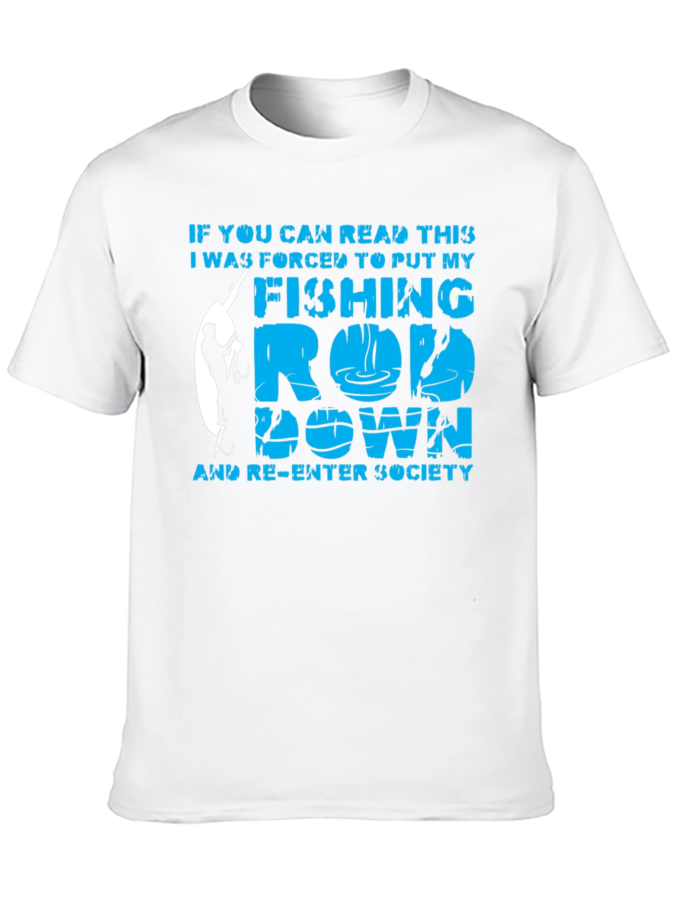 Fishing Rod Graphic T-Shirt - Re-Enter Society