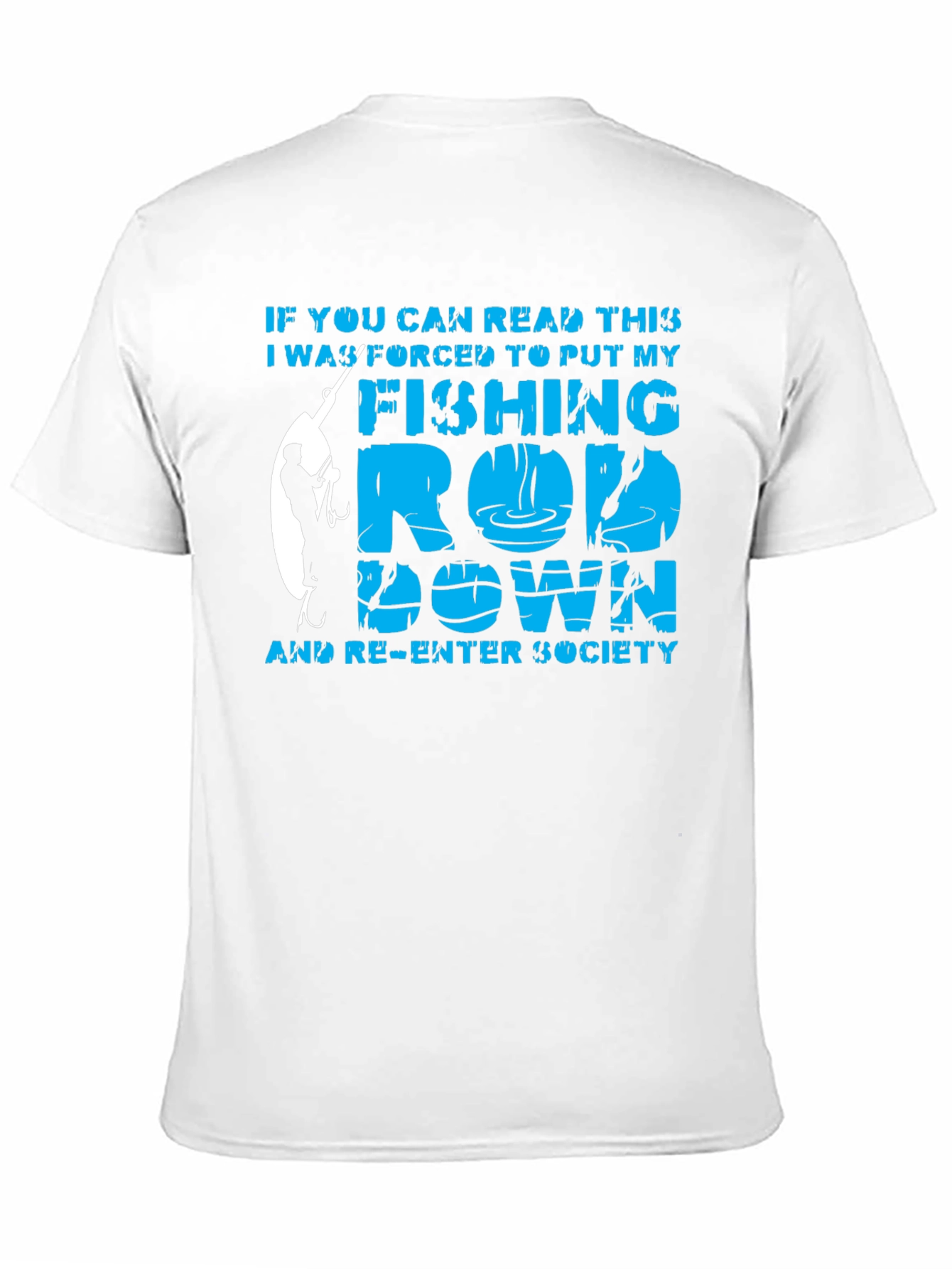 Fishing Rod Graphic T-Shirt - Re-Enter Society