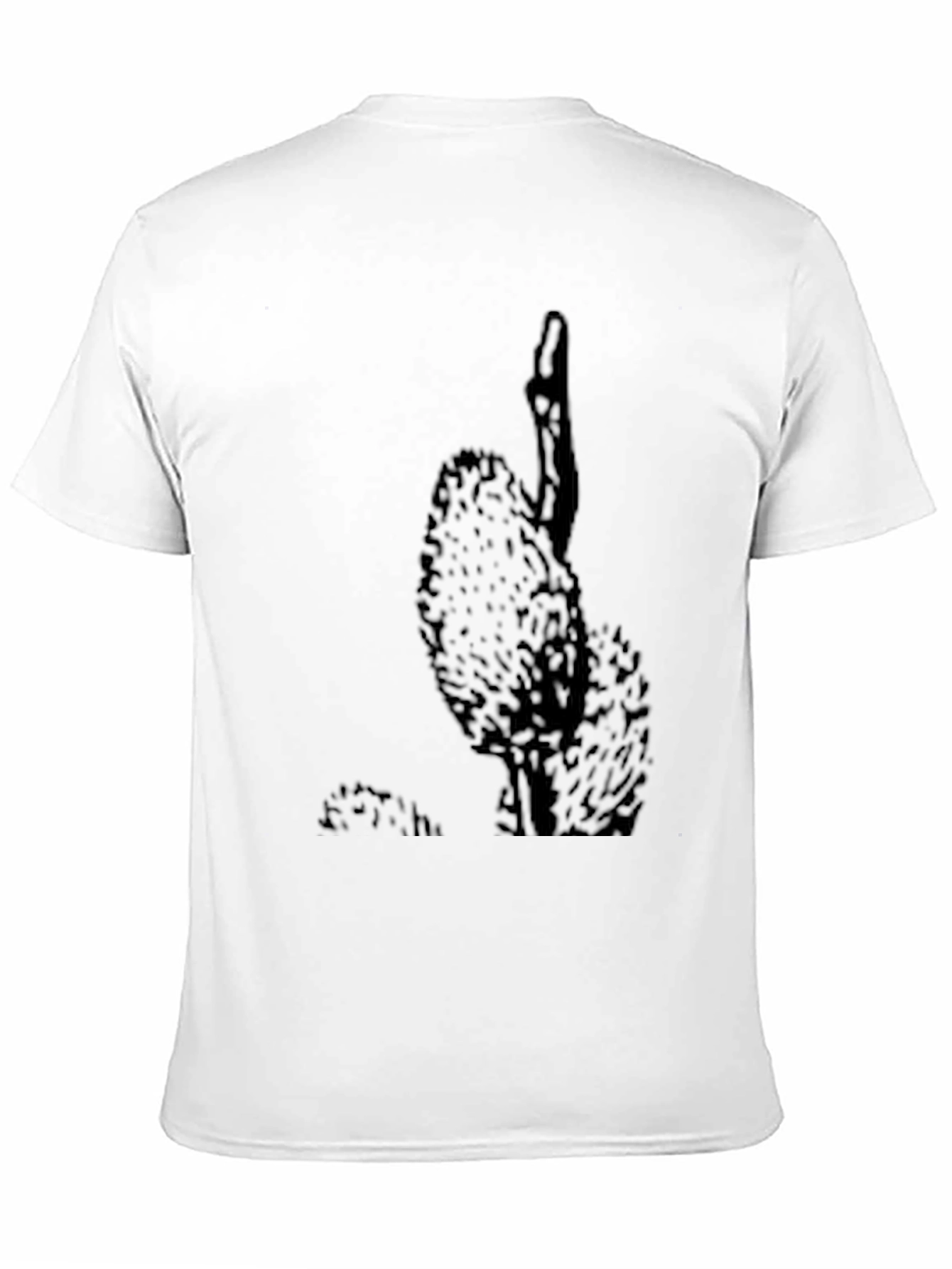 Mens Black Cactus Graphic Tee