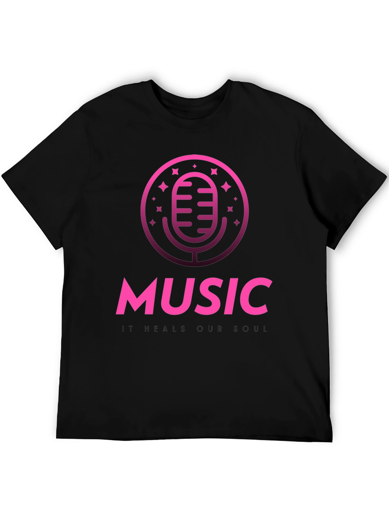 Music T-Shirt - Microphone Graphic